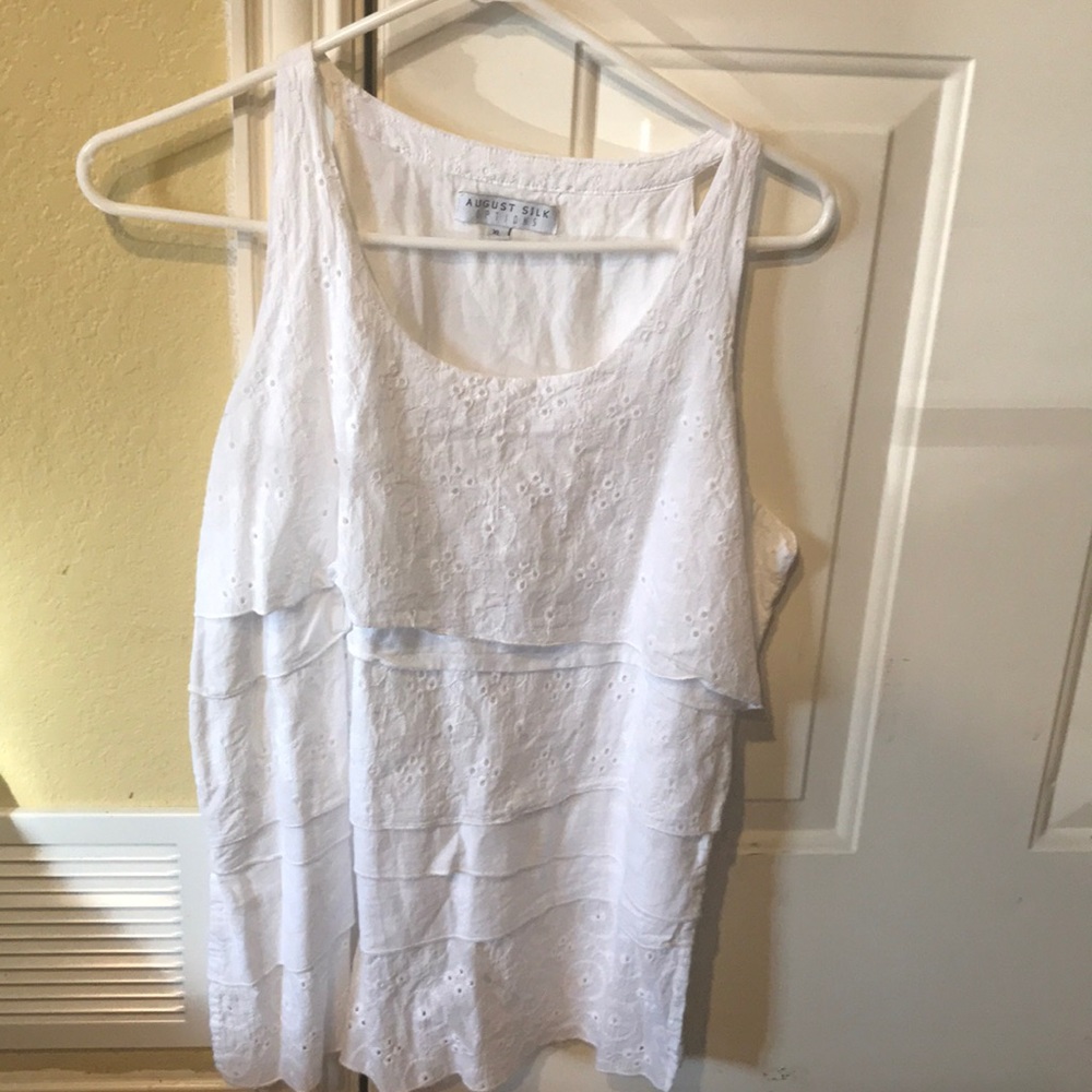 White tank top